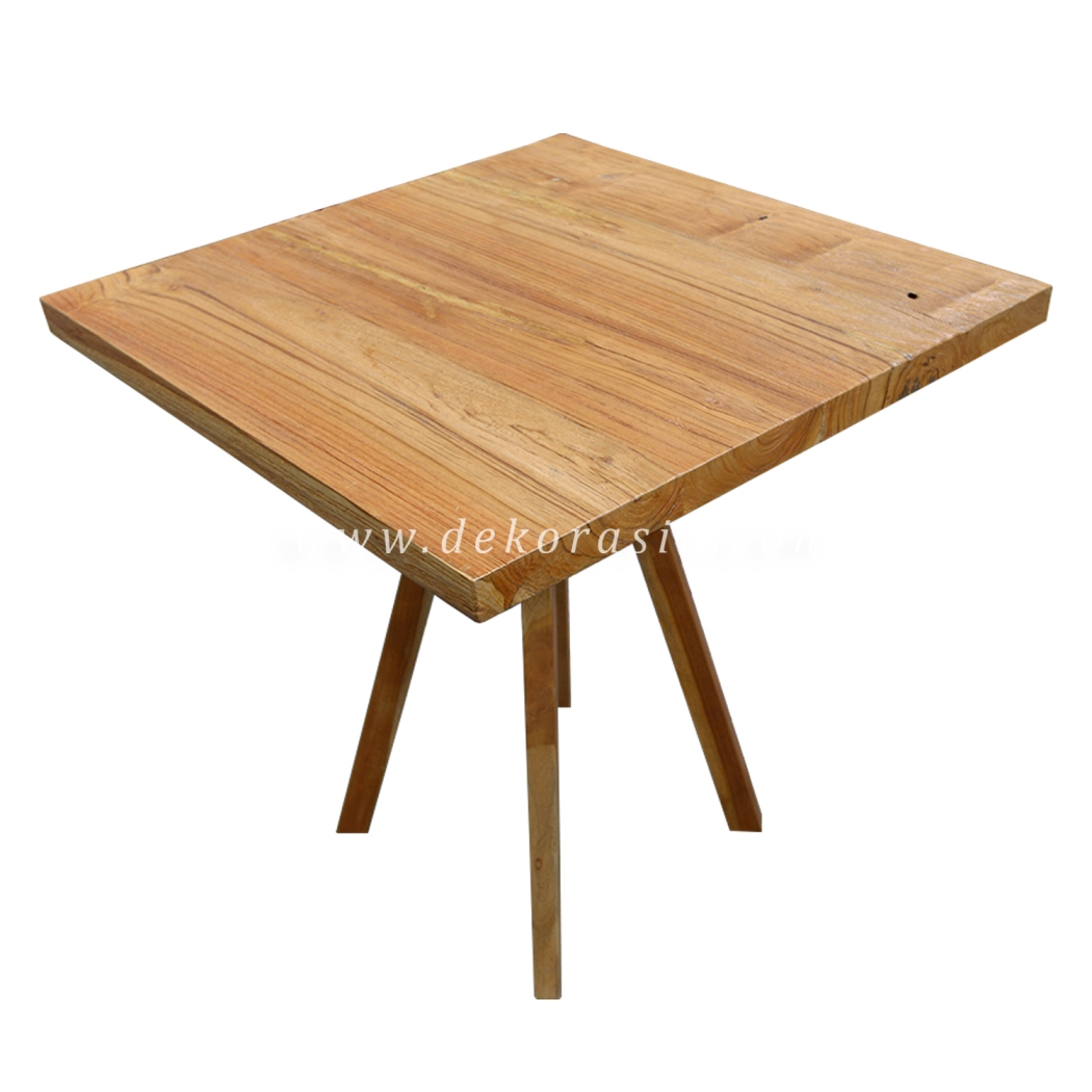 Natural Square Wooden Table
